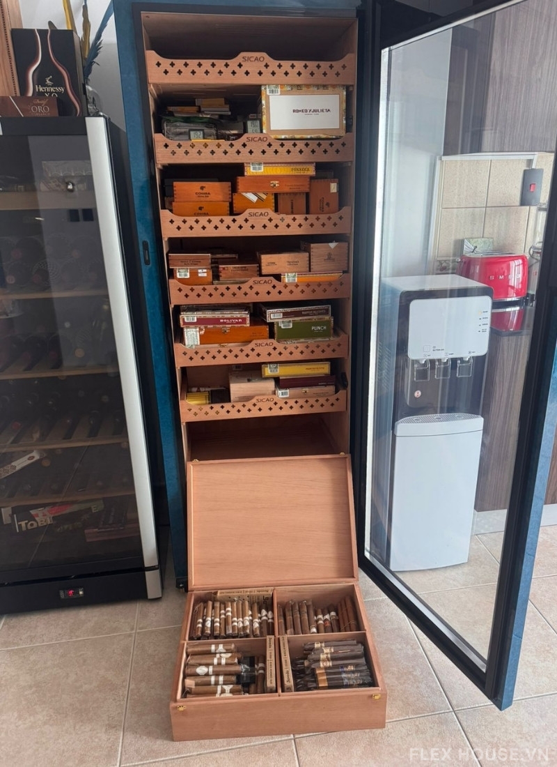 Tủ bảo quản cigar dung tích 495L cao cấp CS1800 7 Tủ bảo quản cigar dung tích 495L cao cấp CS1800 9